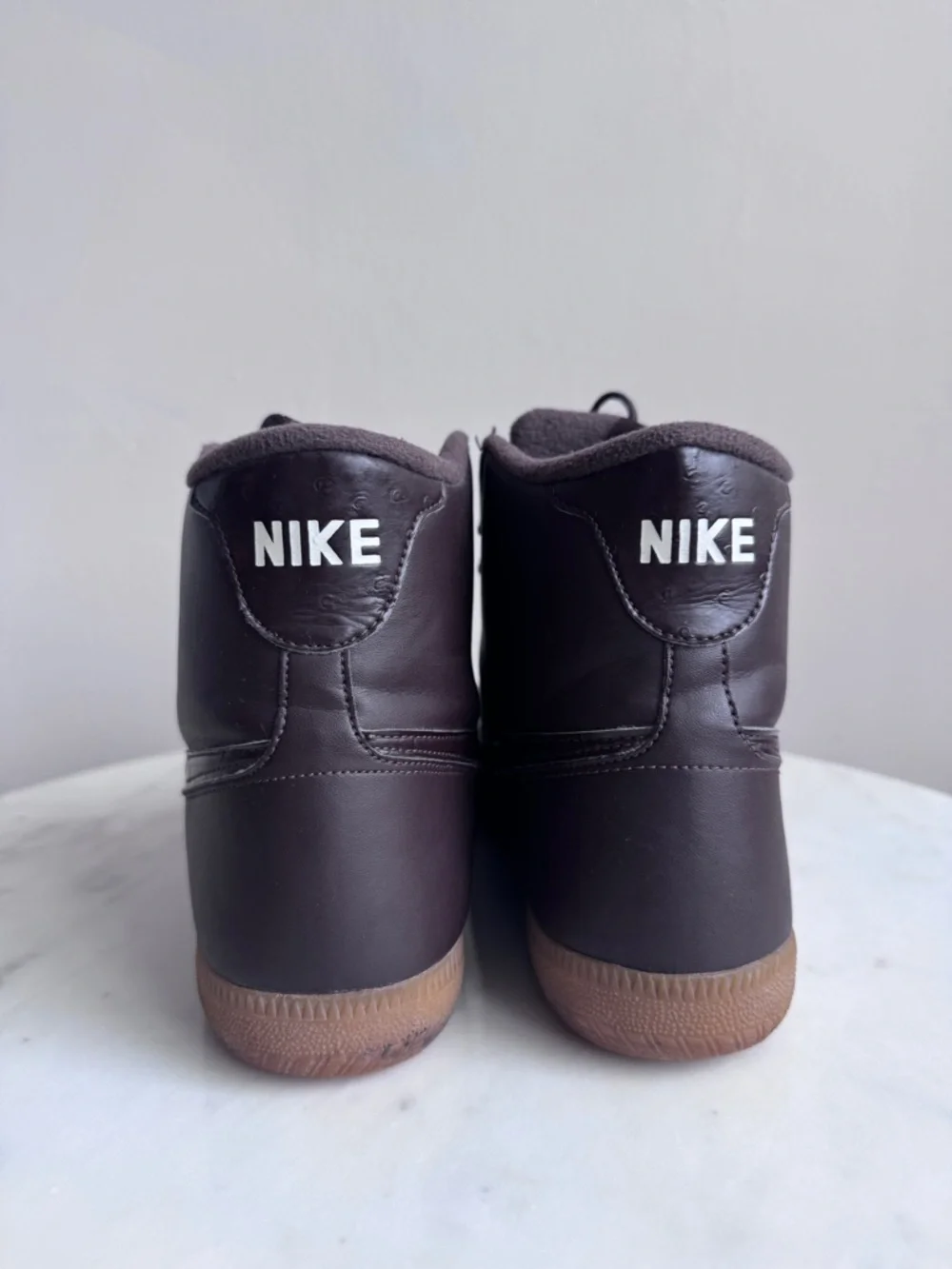 NIKE Brown High-Top Dunks Sneakers - Size 9 - Picture 4 of 5